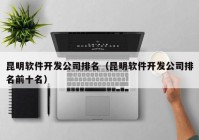 昆明软件开发公司排名（昆明软件开发公司排名前十名）