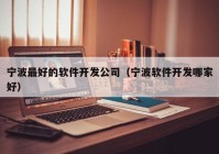 宁波最好的软件开发公司（宁波软件开发哪家好）