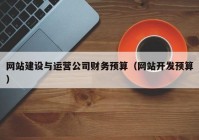 网站建设与运营公司财务预算（网站开发预算）